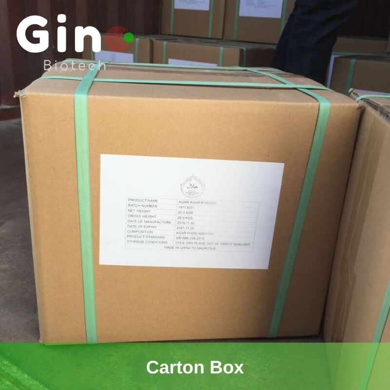 Carton Box_Gino Biotech_Hydrocolloid Suppliers