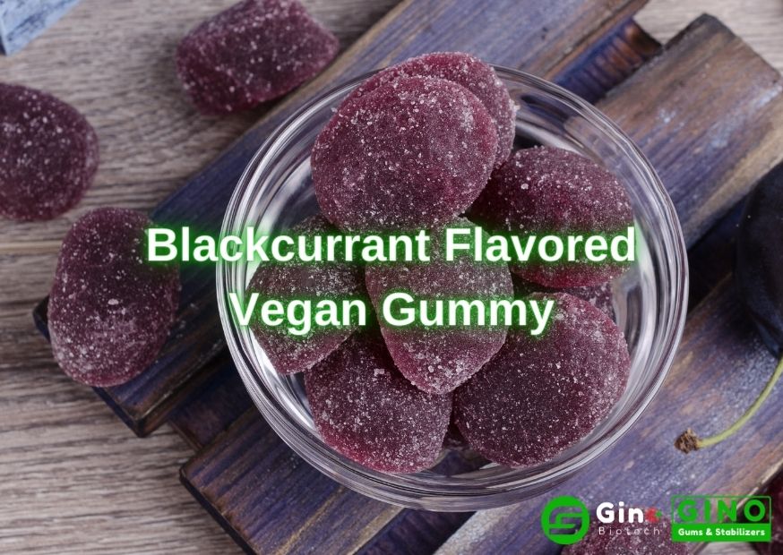Blackcurrant Flavored Vegan Gummies